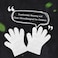 KKmoon-Disposable PE Gloves Single Use Transparent Gloves Latex Free Safe Glove for Children Food Prep Food Service Use 100PCS/Pack