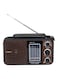 Olsenmark FM/AM/SW Radio and USB/SD/BT Music Player- OMR1239  Good Sound Quality and Low Noise  Equipped with Built-In Rechargeable Battery  Portable and Lightweight Design  Brown, 2 Years W