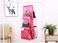 Blooming Time 6 Pockets Hanging Purse Handbag Organizer Clear Hanging Shelf Bag Collection Storage Holder Purse Bag Wardrobe Closet