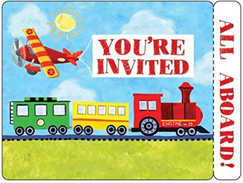 On The Go 8 Invitation Diecut Postcard