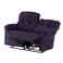 إن هاوس كرسي استرخاء مزدوج منجد بالمخمل - بنفجسي غامق - أمريكان بولو