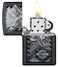 Zippo 28485 Harley Davidson Chrome Eagle Black Matte Lighter