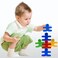 16pcs Balance Villain Blocks Educational Wooden Stacking Colorful Building Blocks for Kids Toddler Children