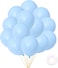 Party Time 20-Pieces 10" Blue Pastel Balloons, Macaron Balloons, Latex Balloons For Baby Shower, Bridal Shower, Valentine's Day, Wedding &amp; Birthday Party Decoration, Pastel Color Themed Party Supplies
