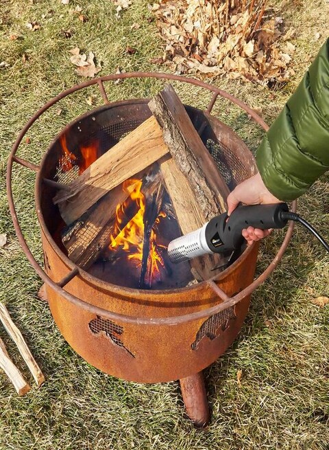 Fire Starter Charcoal Starter And Lighter Electric Charcoal Starter With Built-In Air Blower BBQ Smoker For BBQ Grill Wood Fireplace