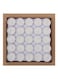 Generic 50-Piece Unscented Tealight Candles Set White 20x8x20centimeter