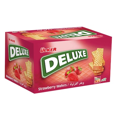Ulker Strawberry Cream Wafers 40g x12