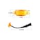 5W 4Pcs Grille Daytime Running Light, 12V Driving Fog Lamp Amber Smoked Car Front Kits, 500Lm Lumens, ABS Material with IP67 Waterproof Rating