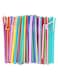 Generic 100-Piece Disposable Bendy Party Drinking Straw Set