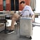 Biggdesign Ocean Suitcase Luggage, Hardshell Luggage with Spinner Wheel, Travel Suitcase, Lock System, Lightweight, Gray, Medium, 24 Inch