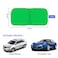 Beige Windshield Sunshade for Car - UV Protection and Heat Shield