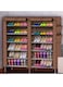 6 Layers 12 slots Non-Woven Fabric Shoe Rack Organizers Storage 116x30x118cm