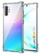 FOCUS Samsung Galaxy Note 10 Plus Case Clear Soft TPU PC Shock Absorption Airbag Bumper Corner Anti-Fall Flexible Transparent Back Cover 6.8 inch