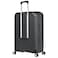 Eminent Hard Case Medium Checked Travel Bag Luggage Trolley Polypropylene Lightweight 4 Quiet Double Spinner Wheels Suitcase With TSA Lock B0002 Gray