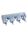 Chuanyi Wall Mounted Mop And Broom Holder Grey 27X7.5X8cm