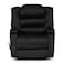 In House Velvet Rocking &amp; Rotating Recliner Chair With Storage Box - Black - AB07