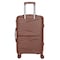 Hard Case Carry On Luggage Trolley For Unisex Polypropylene Lightweight 4 Double Wheeled Suitcase With Built In TSA Type Lock Travel Bag KH1005 Rose Gold