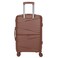 Hard Case Carry On Luggage Trolley For Unisex Polypropylene Lightweight 4 Double Wheeled Suitcase With Built In TSA Type Lock Travel Bag KH1005 Rose Gold