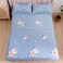 3-Piece King Size Printed Flat Sheet Set 1 Flat Sheet + 2 Pillow Cases Microfibre LACONIC