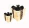 2-Piece Light Up Gift Boxes White &amp; Black Colour Warm LED Fairy Lights Openable Top Cover