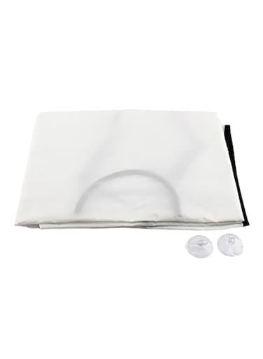 43755 Beard Catcher Cape Bib Apron White 2X4X2.8inch