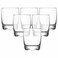 Lav Adora Tumbler Set Glass - 6 Pieces - Clear