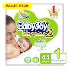 Buy Babyjoy 2x Compressed Diamond Pad Diaper Size Newborn 1-4kg 44 count in Saudi Arabia