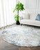 Jacob Sky 200 cm (Round) Carpet Knot Home Designer Rug for Bedroom Living Dining Room Office Soft Non-slip Area Textile Decor