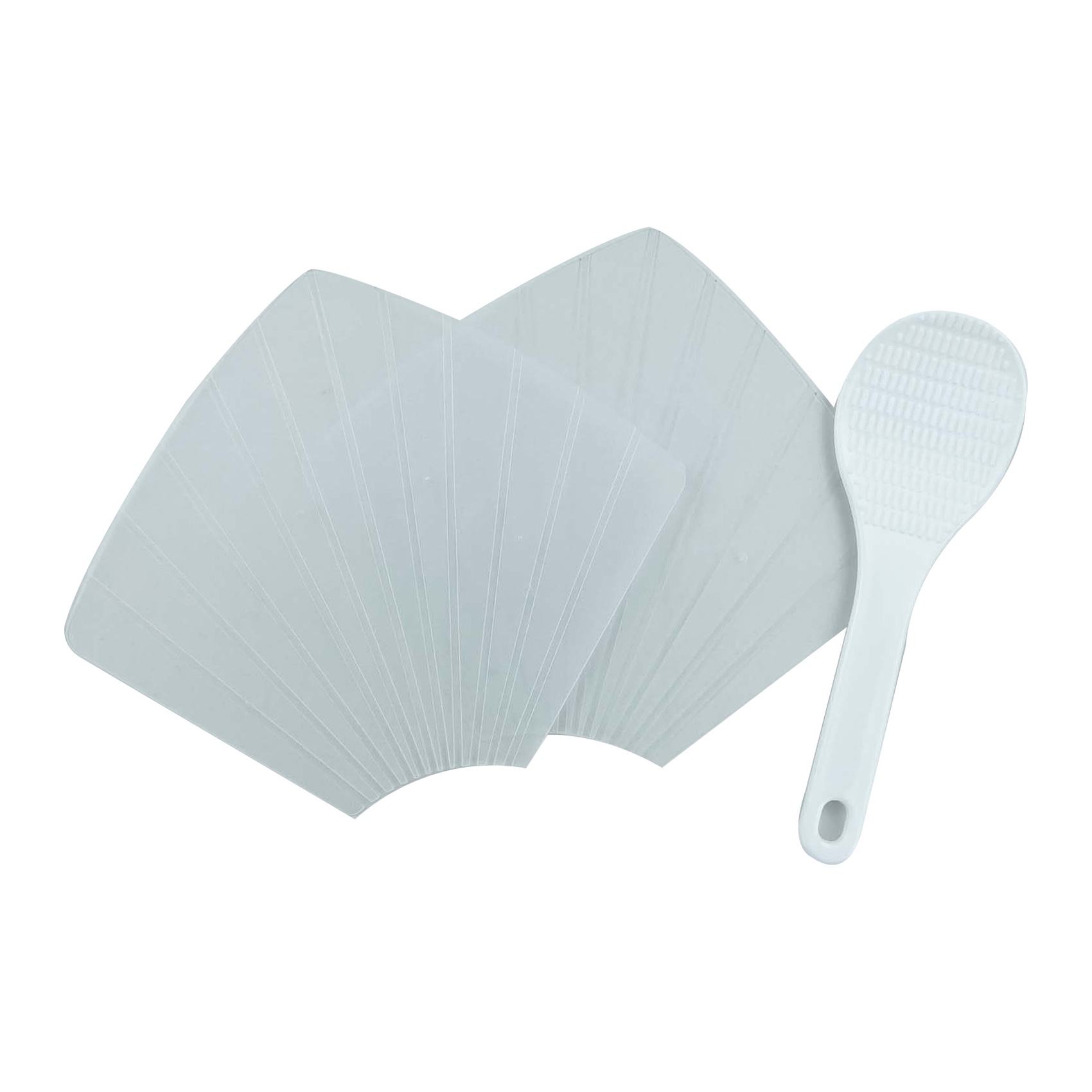 Home Pro Sushi Mat With Spoon White 3 PCS