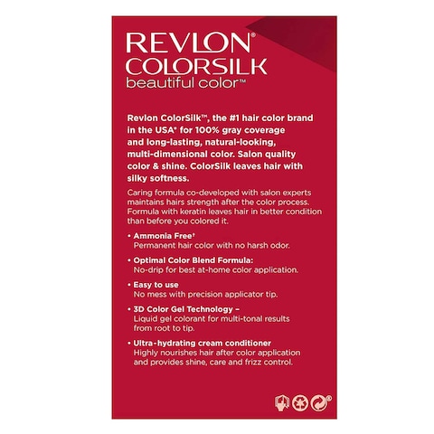 Revlon Colorsilk Permanent 3D Hair Color 59.1ml 66 Cherry Red