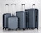 VIPTOUR Set of 4 ABS Trolley Luggage With Number Lock 20,24,28,32 Inches