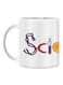 Giftex Cartoon Text With Science Theme Mug White/Blue/Red 11Ounce