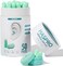 HASPRO [50 PAIRS] Eco-Friendly Bulk Pack, Ultra Soft Foam Earplugs in GIGA Tube with Carry Case, Best Earplugs for Noise Canceling, Snoring, Work, DIY, Noise Redcution SNR 38dB (Mint)