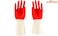 ZALCOON Household Rubber Gloves - Latex Free Kitchen Cleaning Gloves Household Non-Slip Grip Waterproof Dish Washing Gloves Medium