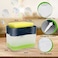 Soap Pump Dispenser and Sponge Holder for Kitchen Sink Dish Washing Soap dispenser 13 ounces, Silver, soap-dispenser-sponge
