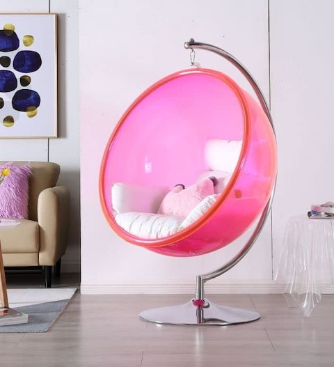 Clear bubble chair with stand best sale