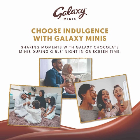 Galaxy Chocolate Minis Hazelnut Mini Chocolate Bars 19 Bars 237.5g