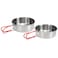 Generic-2Pcs Stainless Steel Bowls for Outdoor Camping Kitchen Dinner Plates