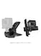 Generic - Flexible Action Camera Clamp Mount Adjustable Bracket Holder Black