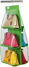 Blooming Time 6 Pockets Hanging Handbag Bag Holder Purse Storage Organizer