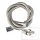Generic-Silver Shower Hose 59 Inches Extra-long Stainless Steel Lightweight Flexible Handheld Shower Hose with Insert and Nut