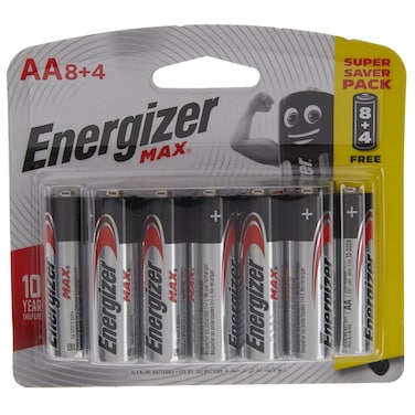 Energizer Max AA Alkaline Batteries (12 pcs)