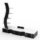Big Tilfizyun TV Entertainment Unit Table with Set Top Box Stand White &amp; Black