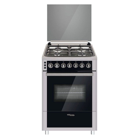 Super General 4 Burner Cooking Range SGC616FSBGOF Silver/Black