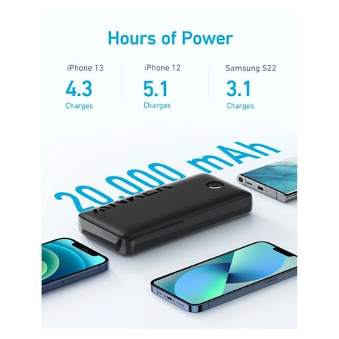 Anker 335 PowerCore Power Bank Black 20000mAh 20W