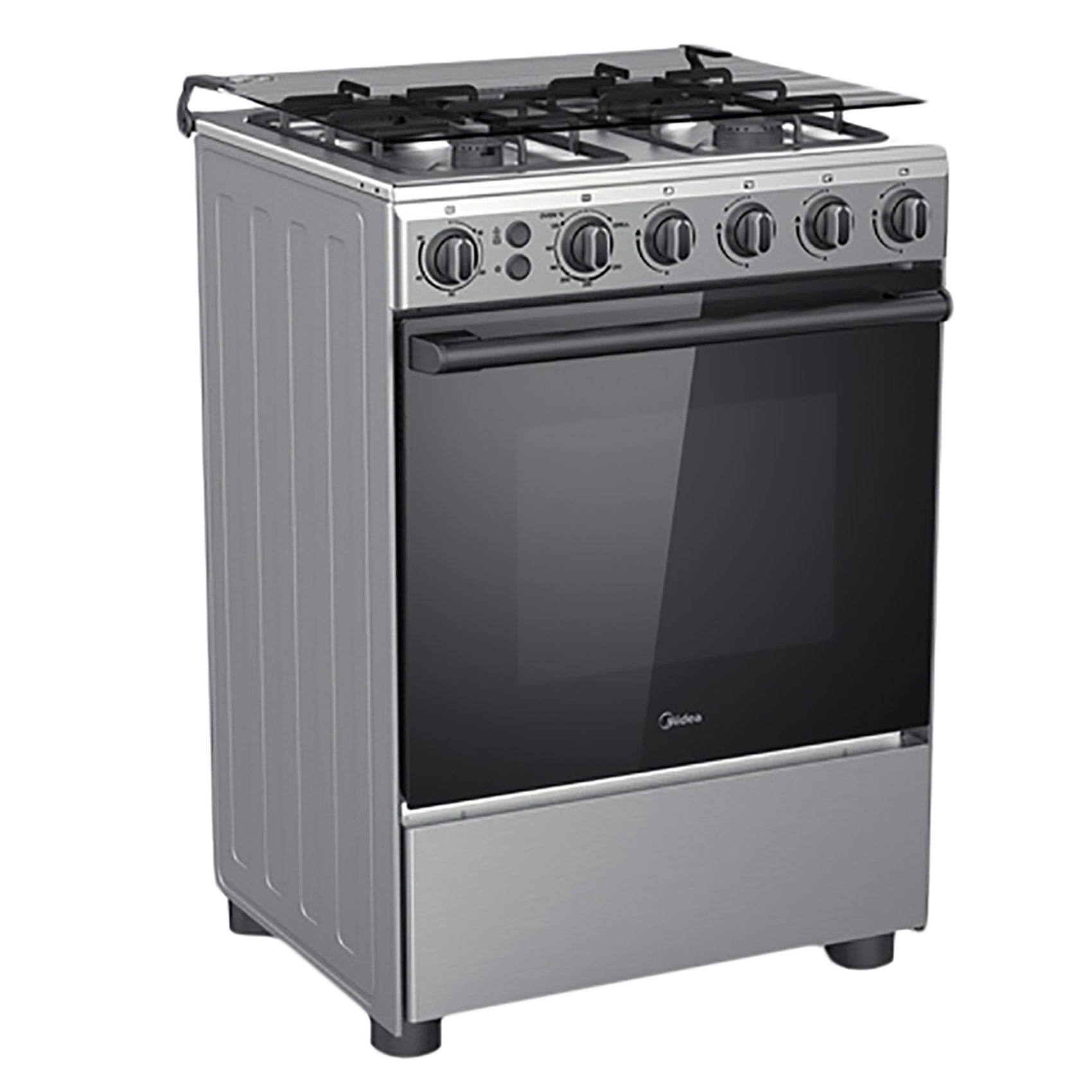 Midea Gas Cooker With Full Safety CME6060-D Silver/Black 60x60cm