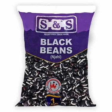 S&amp;S Njahi Black Beans 1Kg