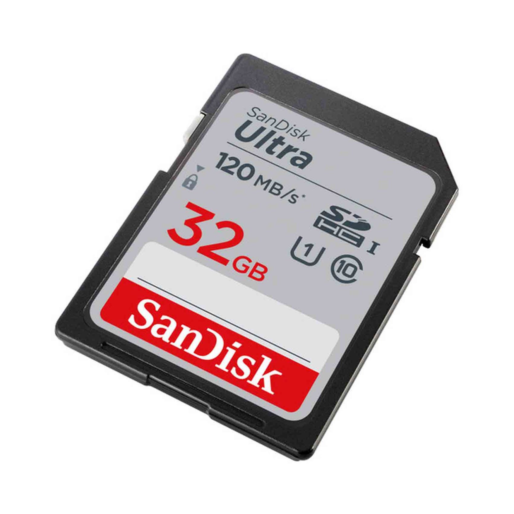 SanDisk Ultra Class 10 SDHC-I 32GB Memory Card Black