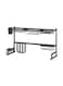Generic Stainless Steel Dish Drainer Rack Black 89X34X16cm
