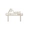 Wood 'Merry Christmas' Cake Topper 1Pc